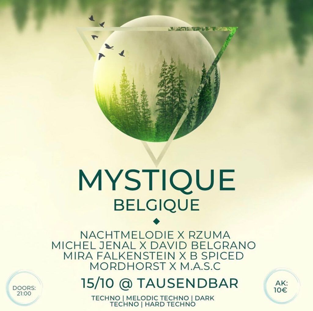 Mystic Fields, Le Tour Belgique, Mystique Belgique, Tausendbar, Köln, DJ, DJane, Techno, Mira Falkenstein