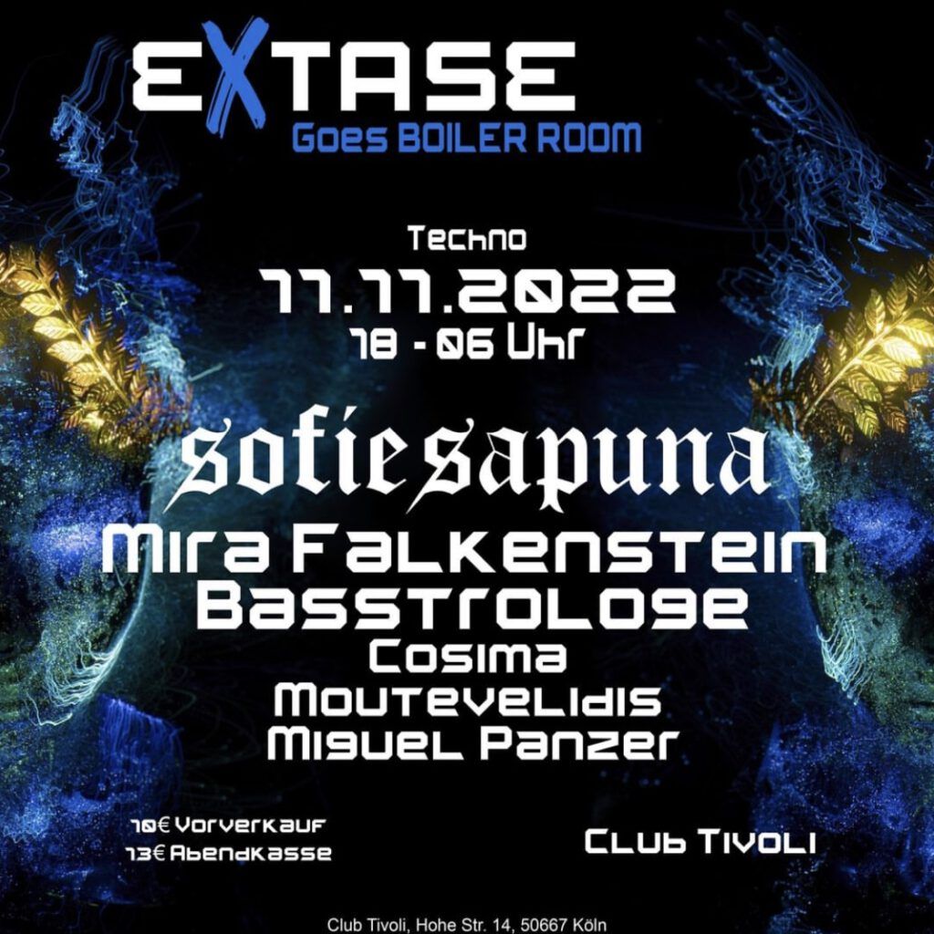 Extase, Club Tivoli, Techno, DJ, DJane, Mira Falkenstein