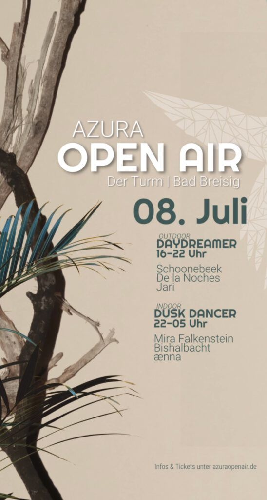 Azura Open Air, Bad Breisig, Techno, DJ, DJane, Mira Falkenstein
