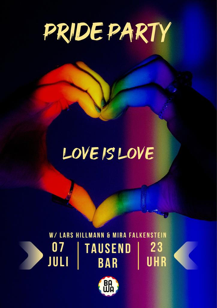 CSD, Lve is Love, Pride Party, Tausendbar, Köln, Mira Falkenstein,Lars Hillmann, DJ, DJane, Techno, Electro, Melodic Techno