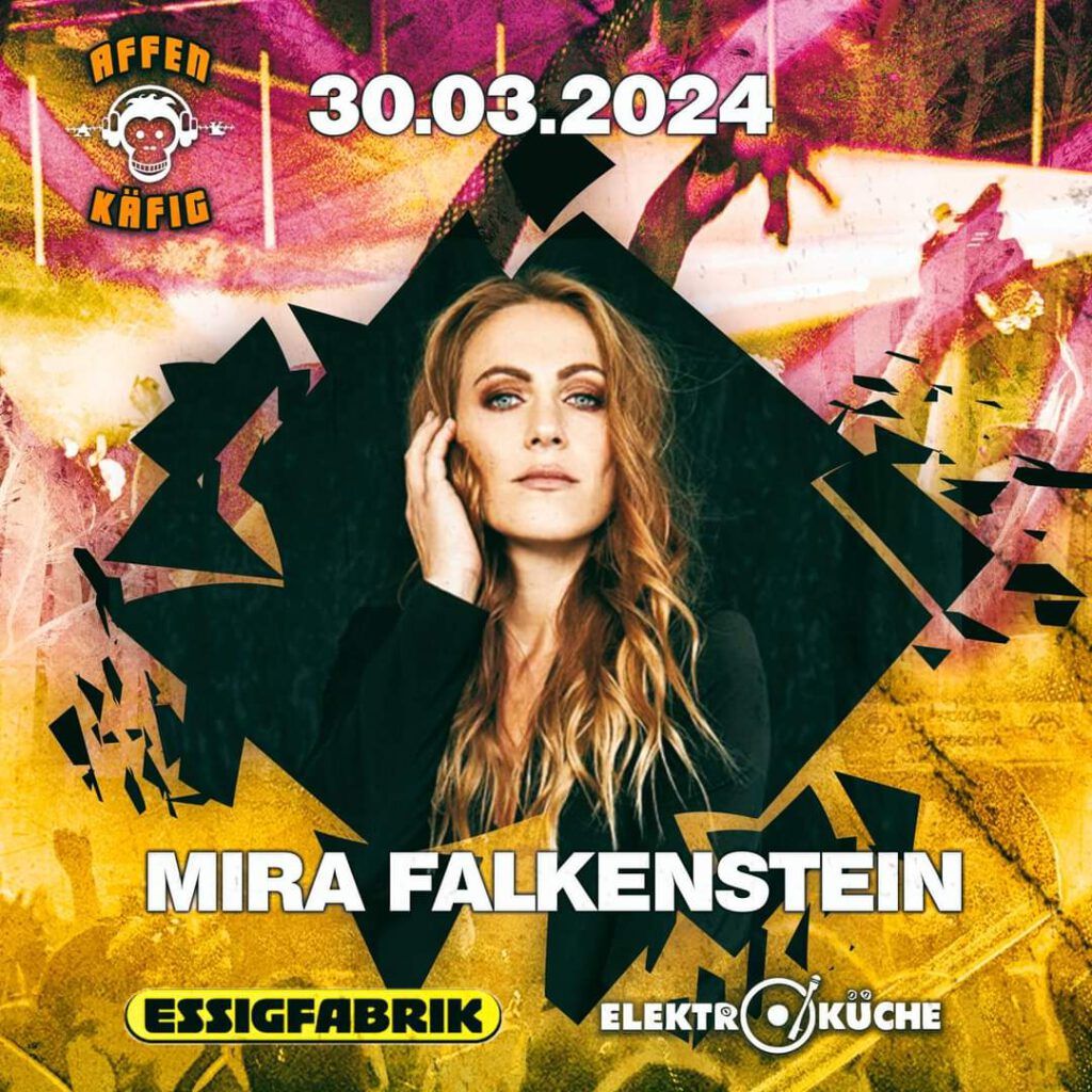 Mira Falkenstein, Affenkäfig, Essigfabrik, Köln, Techno, DJ, DJane,