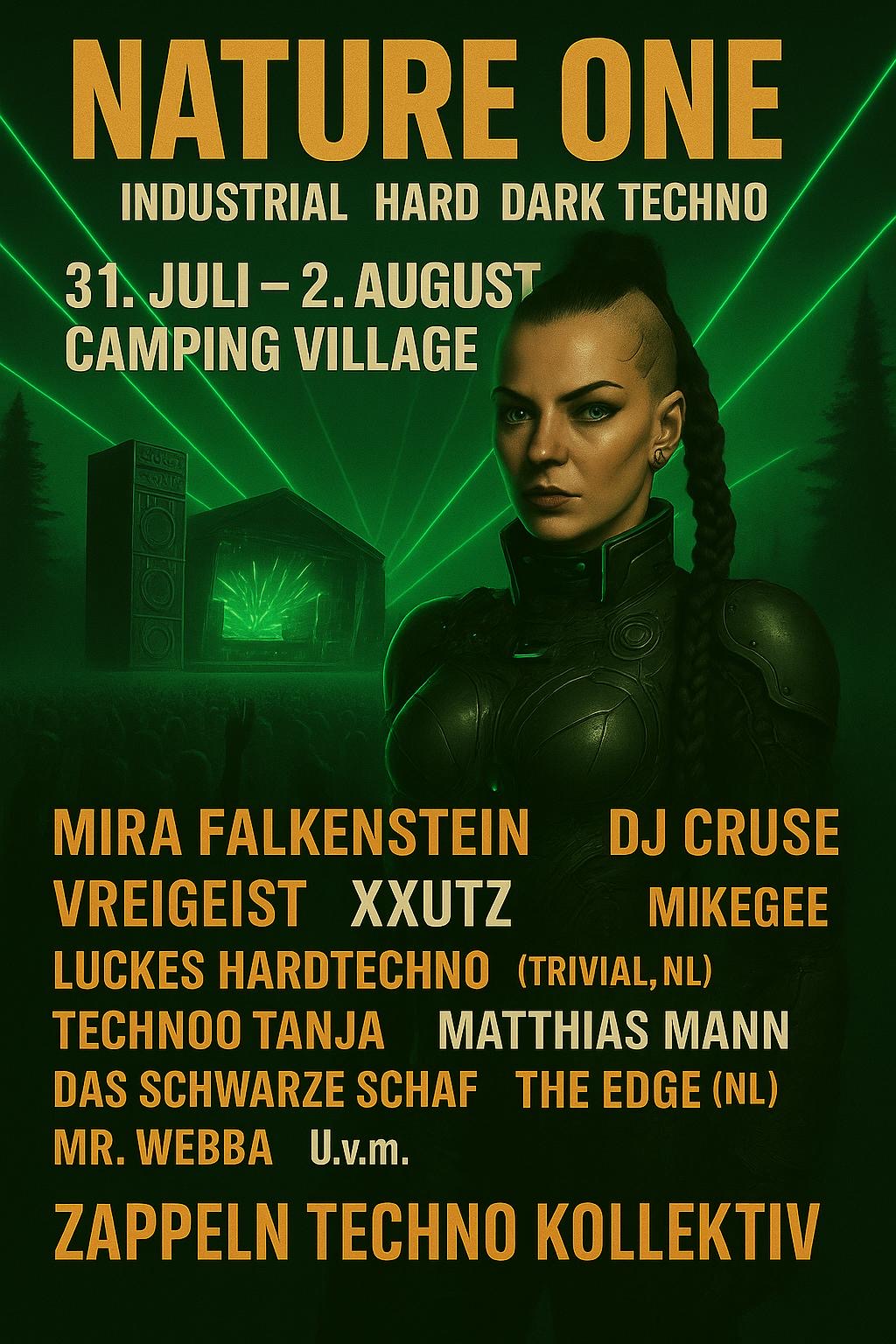 Nature One, Zappeln techno, Mira falkenstein, techno, Festival, Kastellaun